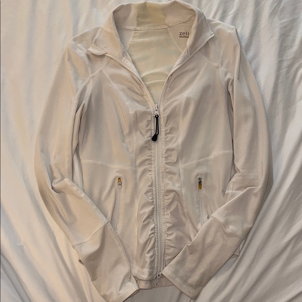 Zella Cream Zip-Up Jacket